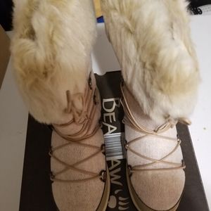 Women winter fur lining /waterproof boots